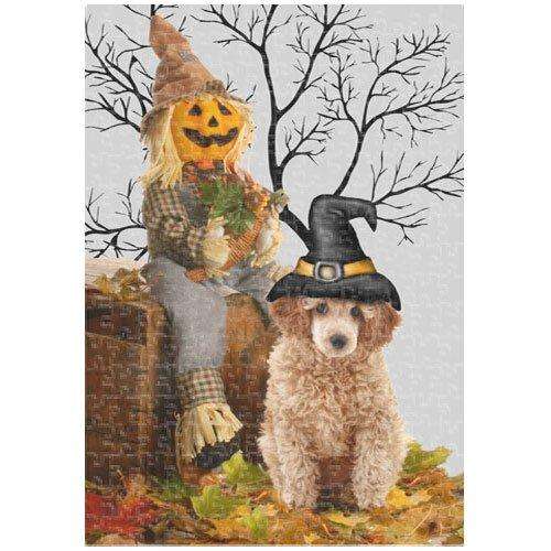 Poodle Halloween 300 Pc. Puzzle with Photo Tin