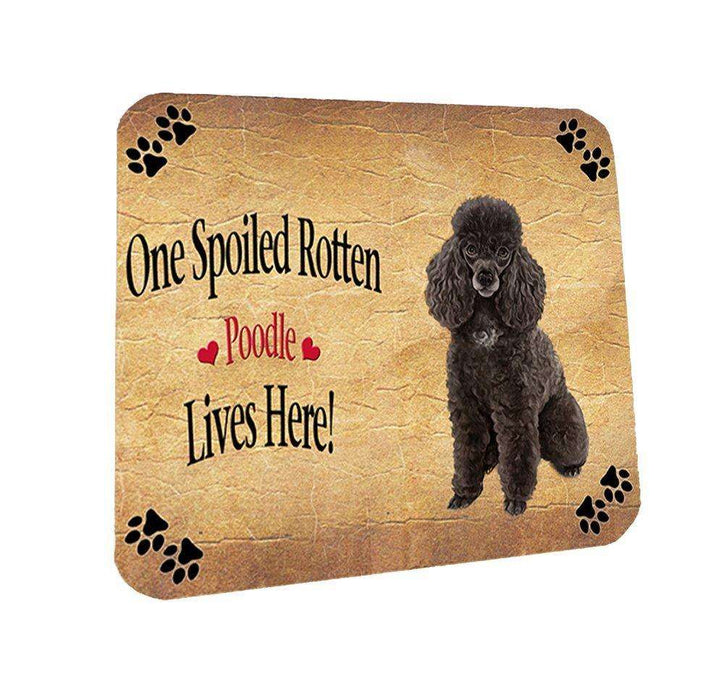 Poodle Spoiled Rotten Dog Coasters Set of 4