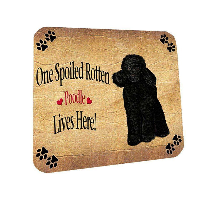 Poodle Spoiled Rotten Dog Coasters Set of 4