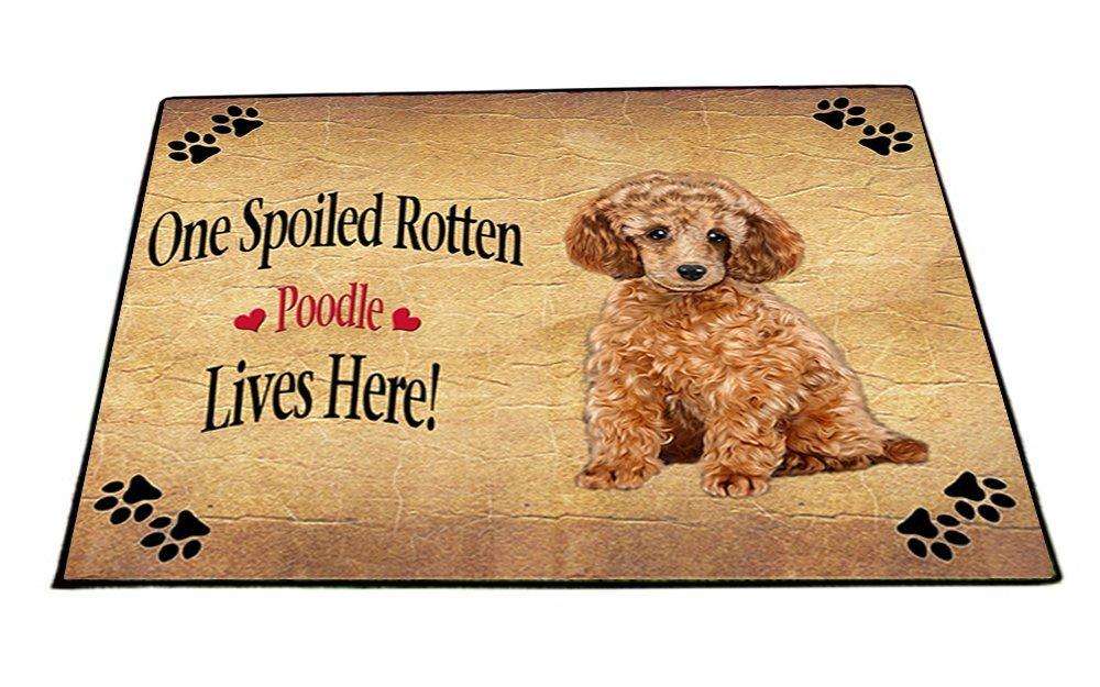 Poodle Spoiled Rotten Dog Indoor/Outdoor Floormat