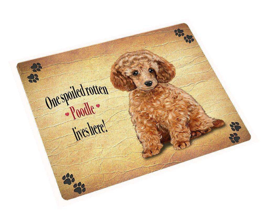 Poodle Spoiled Rotten Dog Large Refrigerator / Dishwasher Magnet 11.5" x 17.6"