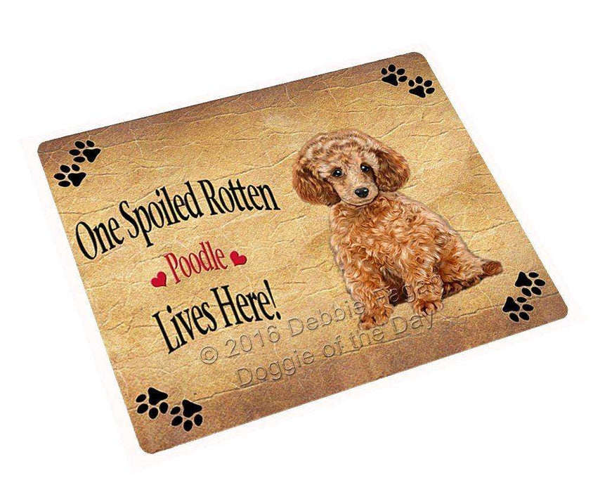 Poodle Spoiled Rotten Dog Refrigerator Magnet