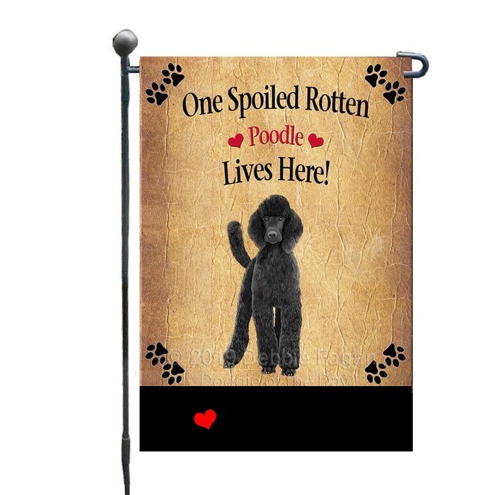 Personalized Spoiled Rotten Poodle Dog GFLG-DOTD-A63237