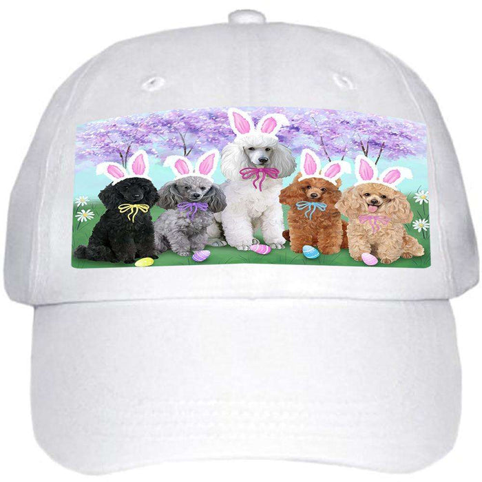 Poodles Dog Easter Holiday Ball Hat Cap HAT51273