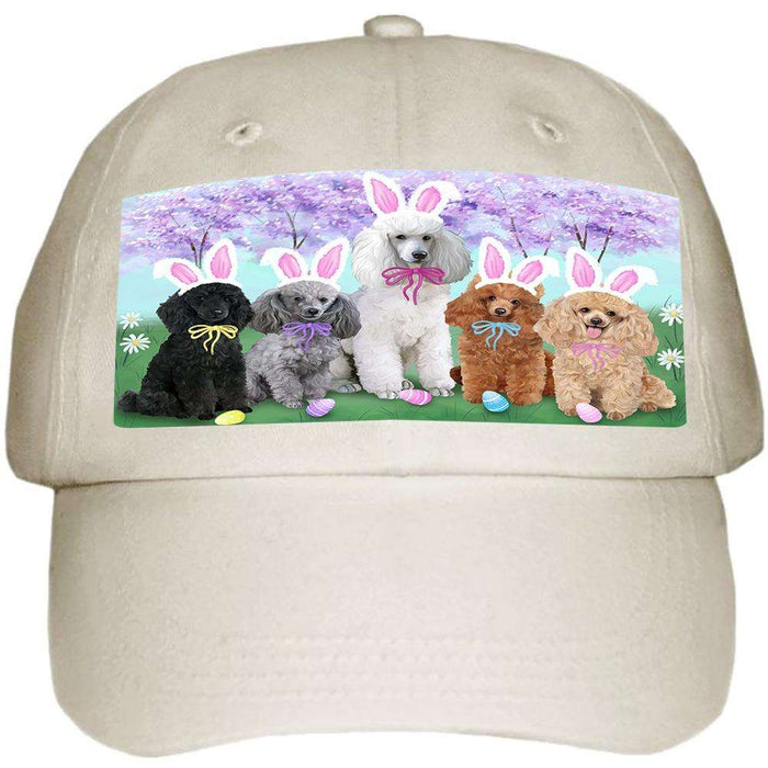 Poodles Dog Easter Holiday Ball Hat Cap HAT51273