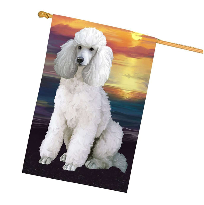 Poodles Dog House Flag