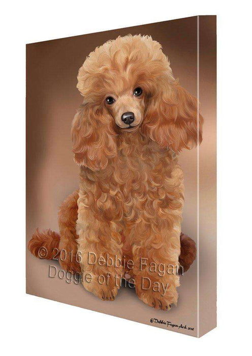 Poodles Dog Painting Printed on Canvas Wall Art