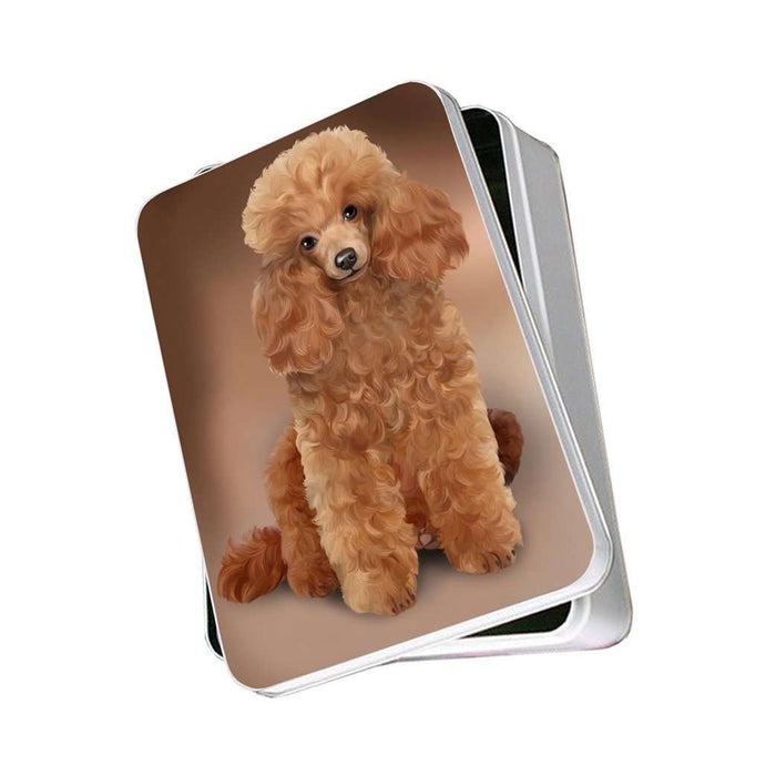 Poodles Dog Photo Storage Tin