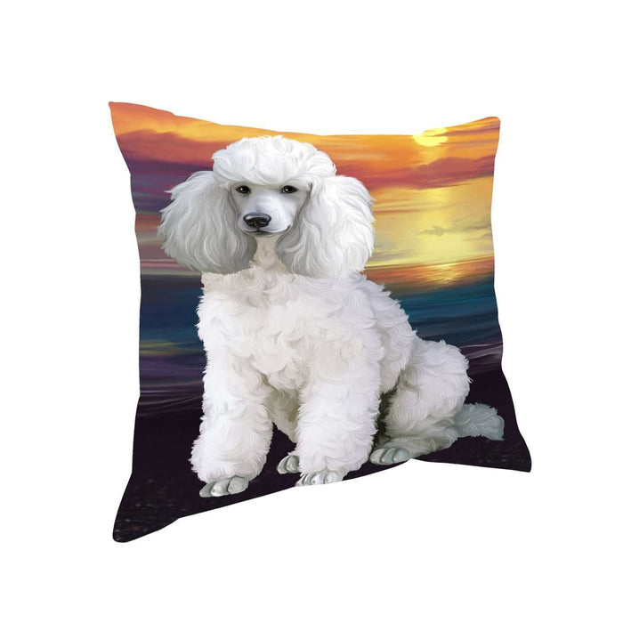 Poodles Dog Throw Pillow