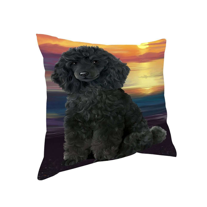 Poodles Dog Throw Pillow