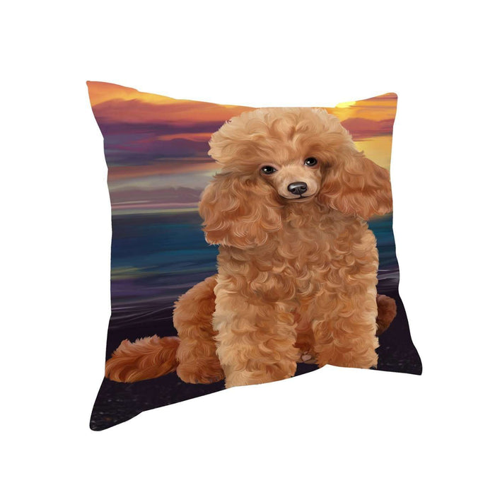 Poodles Dog Throw Pillow