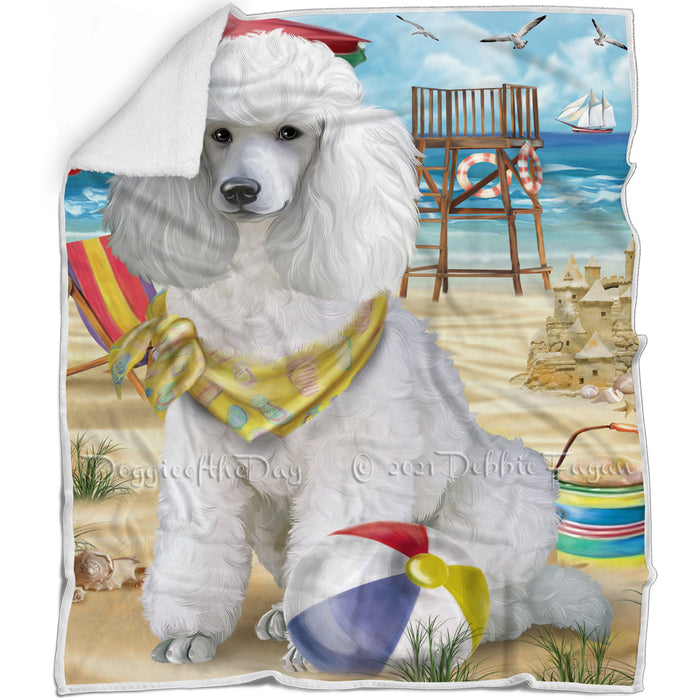 Pet Friendly Beach Poodle Dog Blanket BLNKT53112