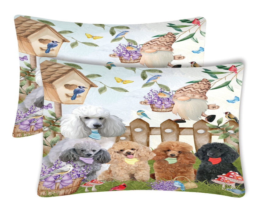 Poodle Pillow Case: Explore a Variety of Designs, Custom, Standard Pillowcases Set of 2, Personalized, Halloween Gift for Pet and Dog Lovers