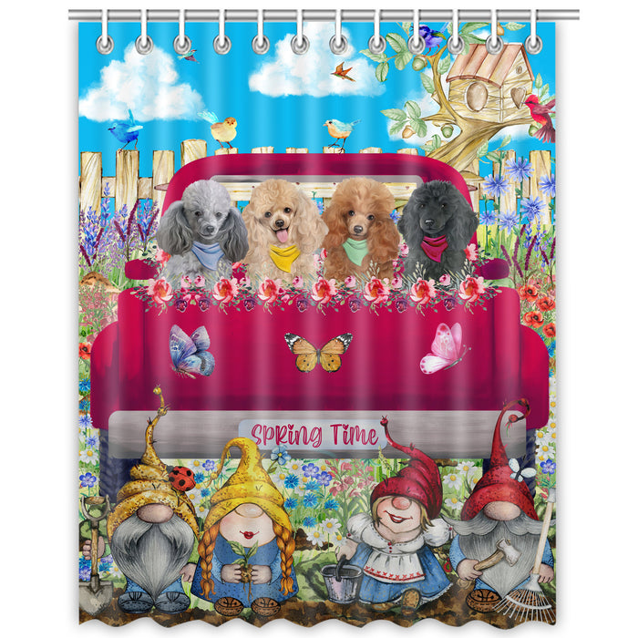 Poodle Shower Curtain: Explore a Variety of Designs, Bathtub Curtains for Bathroom Decor with Hooks, Custom, Personalized, Dog Gift for Pet Lovers