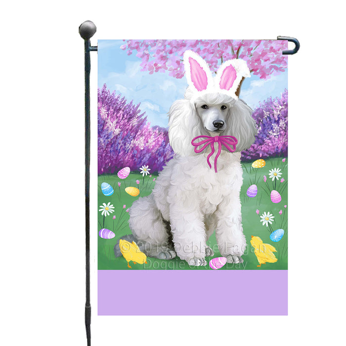 Personalized Easter Holiday Poodle Dog Custom Garden Flags GFLG-DOTD-A58955