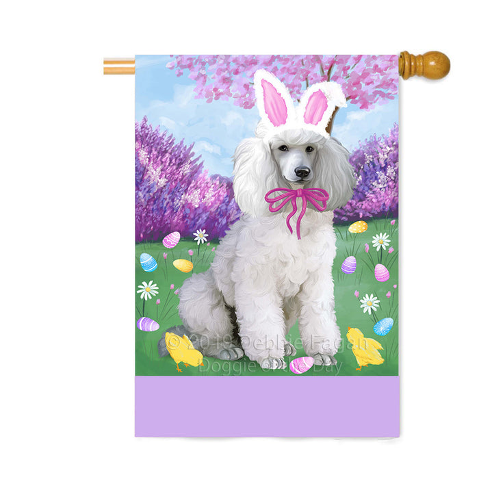Personalized Easter Holiday Poodle Dog Custom House Flag FLG-DOTD-A59011