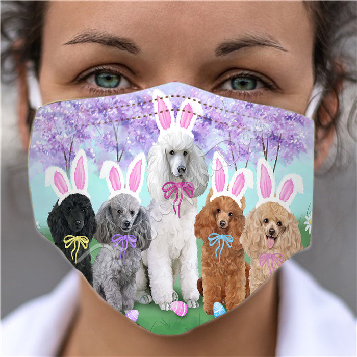 Easter Holiday Poodle Dogs Face Mask FM49624