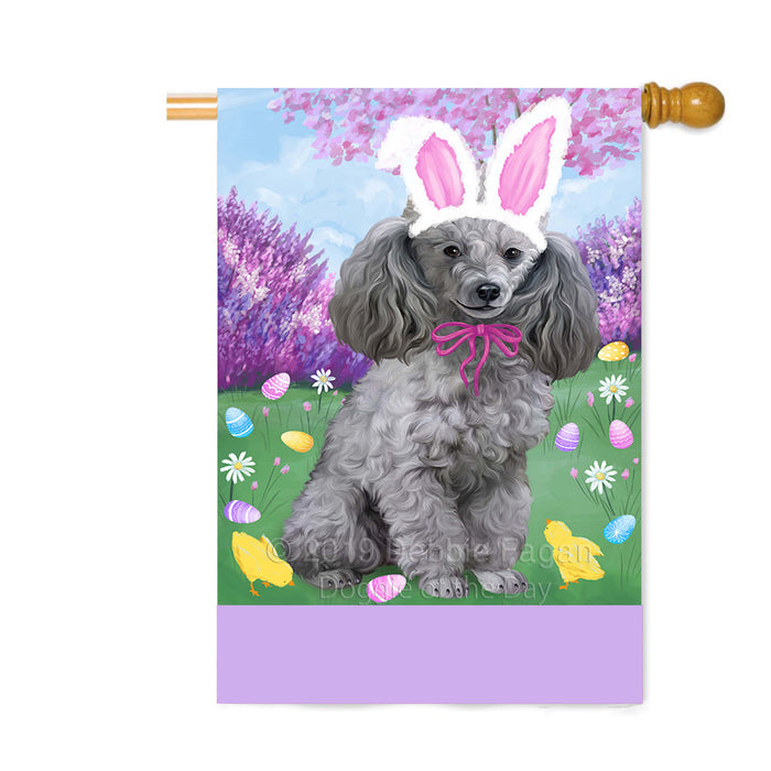 Personalized Easter Holiday Poodle Dog Custom House Flag FLG-DOTD-A59013