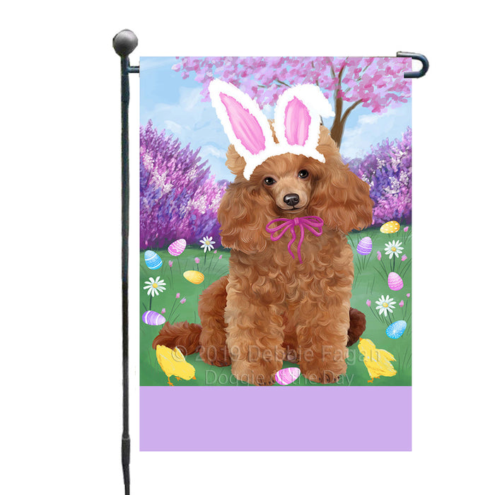 Personalized Easter Holiday Poodle Dog Custom Garden Flags GFLG-DOTD-A58958