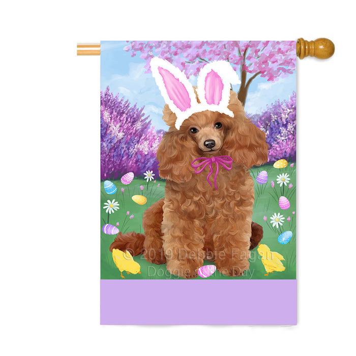 Personalized Easter Holiday Poodle Dog Custom House Flag FLG-DOTD-A59014