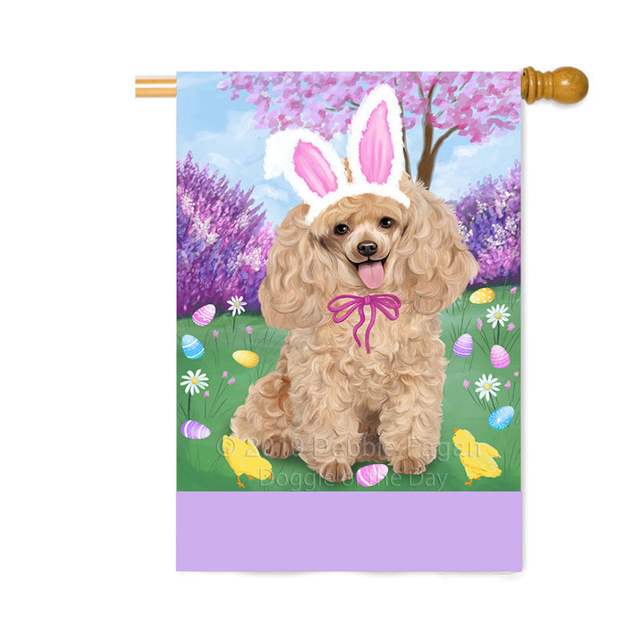 Personalized Easter Holiday Poodle Dog Custom House Flag FLG-DOTD-A59015