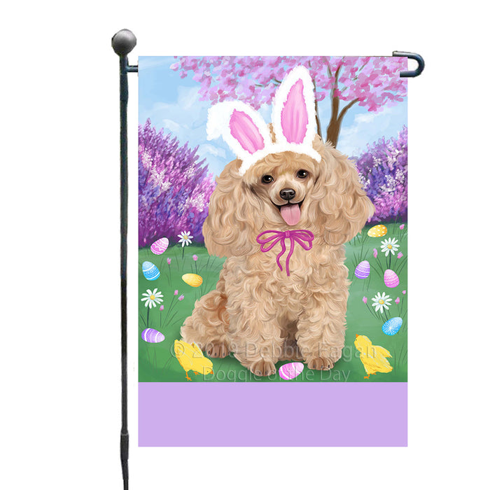 Personalized Easter Holiday Poodle Dog Custom Garden Flags GFLG-DOTD-A58959