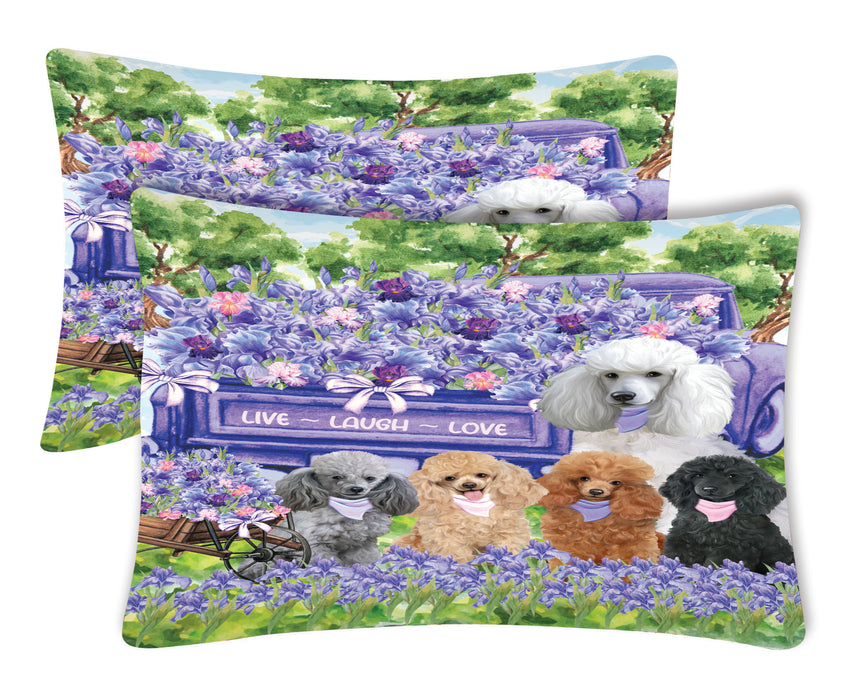 Poodle Pillow Case: Explore a Variety of Custom Designs, Personalized, Soft and Cozy Pillowcases Set of 2, Gift for Pet and Dog Lovers