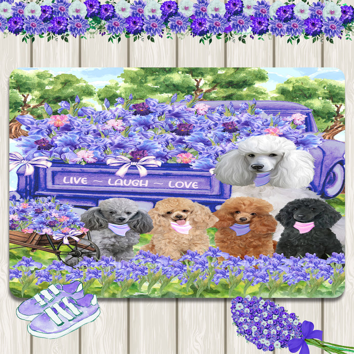 Poodle Area Rug and Runner: Explore a Variety of Personalized Designs, Custom, Indoor Rugs Floor Carpet for Living Room and Home, Pet Gift for Dog Lovers