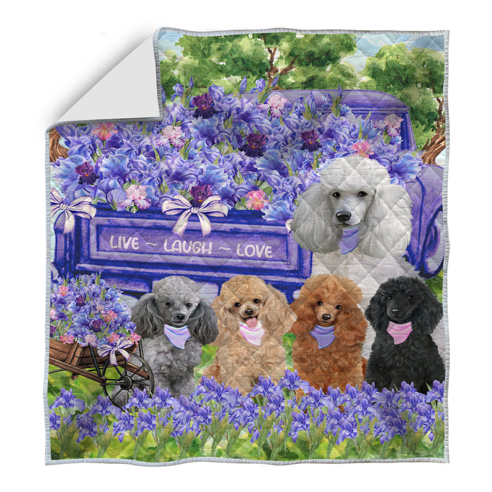 Poodle Quilt: Explore a Variety of Bedding Designs, Custom, Personalized, Bedspread Coverlet Quilted, Gift for Dog and Pet Lovers