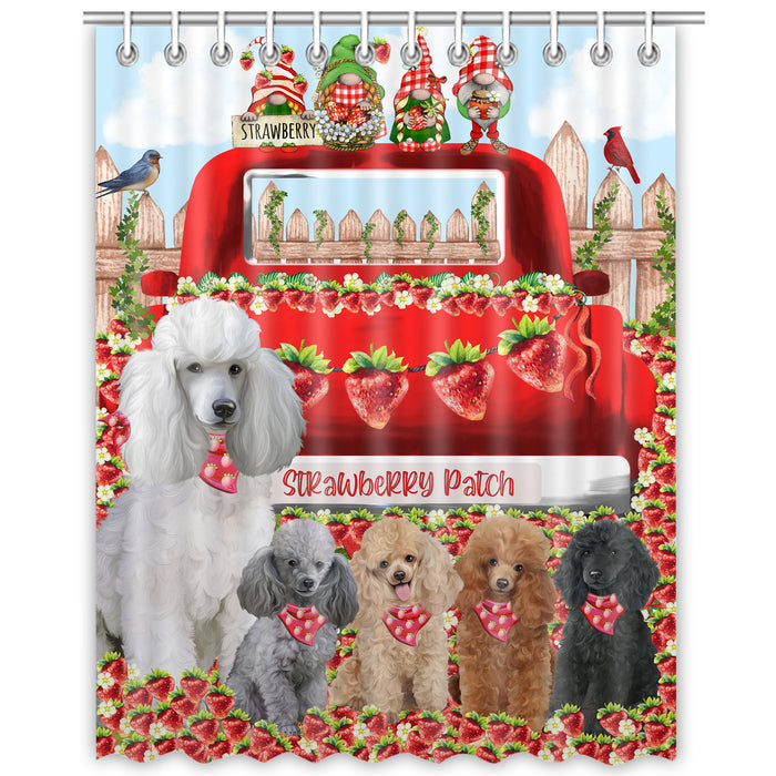 Poodle Shower Curtain, Custom Bathtub Curtains with Hooks for Bathroom, Explore a Variety of Designs, Personalized, Gift for Pet and Dog Lovers