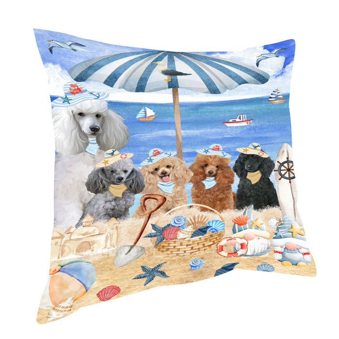 Poodle Throw Pillow: Explore a Variety of Designs, Cushion Pillows for Sofa Couch Bed, Personalized, Custom, Dog Lover's Gifts