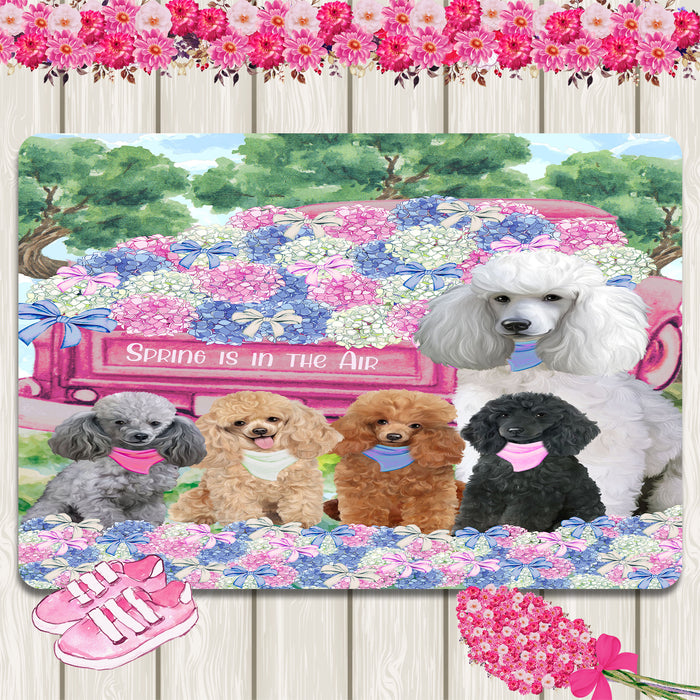 Poodle Area Rug and Runner, Explore a Variety of Designs, Indoor Floor Carpet Rugs for Living Room and Home, Personalized, Custom, Dog Gift for Pet Lovers