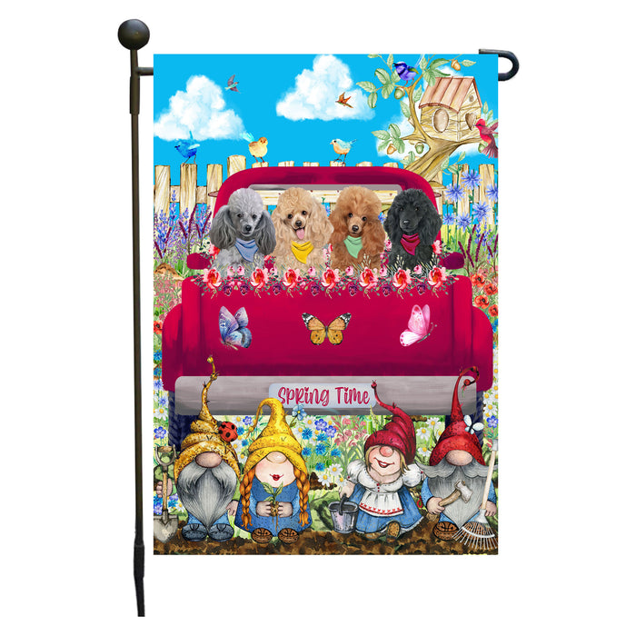 Poodle Dogs Garden Flag: Explore a Variety of Designs, Custom, Weather Resistant, Personalized, Double-Sided, Garden Outdoor Yard Decor, Dog Gift for Pet Lovers