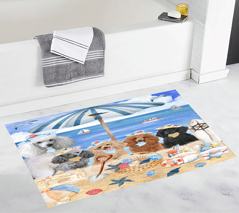 Poodle Bath Mat: Explore a Variety of Designs, Custom, Personalized, Anti-Slip Bathroom Rug Mats, Gift for Dog and Pet Lovers