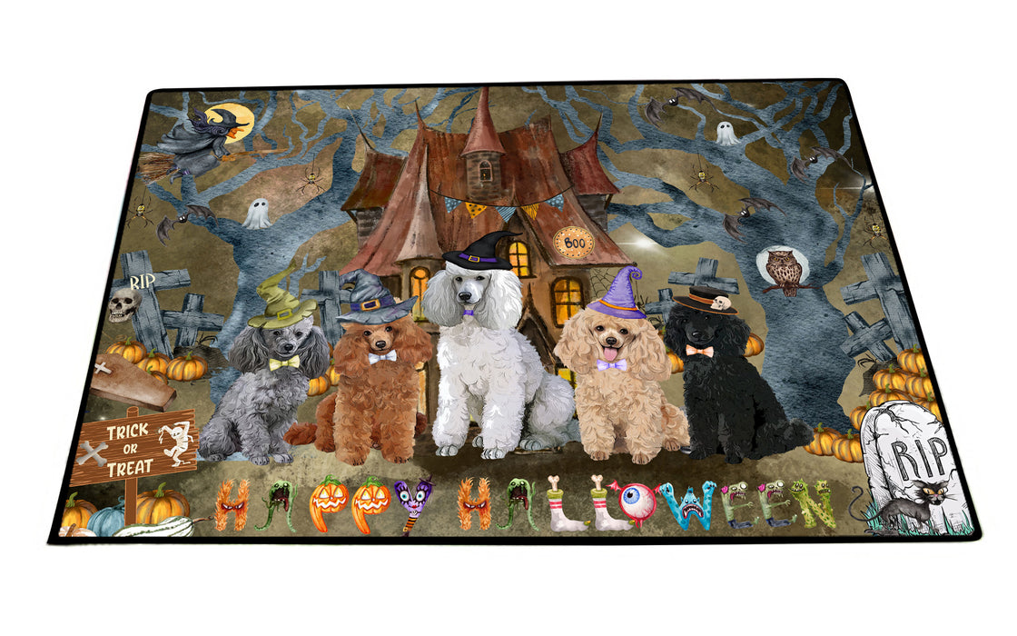 Poodle Floor Mats: Explore a Variety of Designs, Personalized, Custom, Halloween Anti-Slip Doormat for Indoor and Outdoor, Dog Gift for Pet Lovers