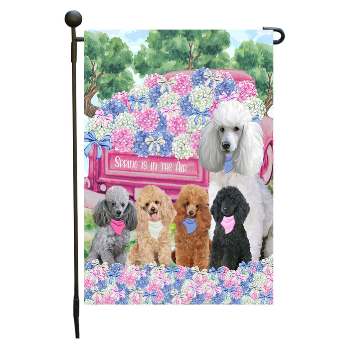 Poodle Dogs Garden Flag: Explore a Variety of Personalized Designs, Double-Sided, Weather Resistant, Custom, Outdoor Garden Yard Decor for Dog and Pet Lovers