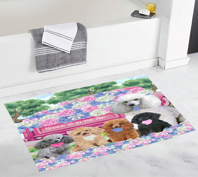 Poodle Bath Mat: Explore a Variety of Designs, Custom, Personalized, Non-Slip Bathroom Floor Rug Mats, Gift for Dog and Pet Lovers