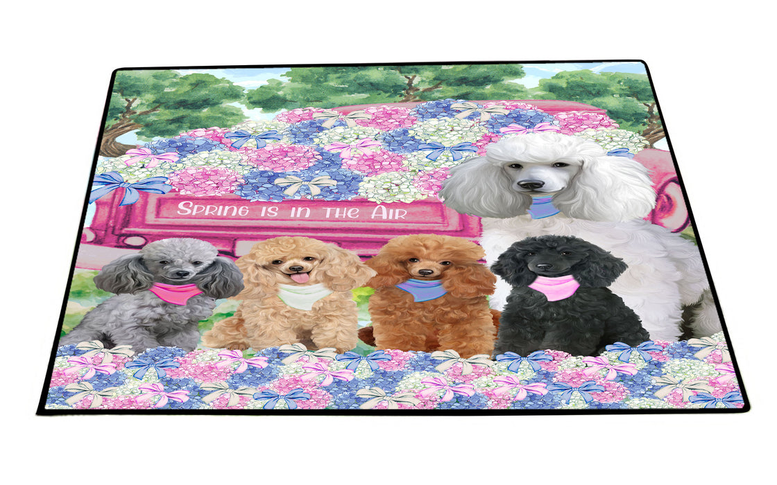 Poodle Floor Mat, Non-Slip Door Mats for Indoor and Outdoor, Custom, Explore a Variety of Personalized Designs, Dog Gift for Pet Lovers