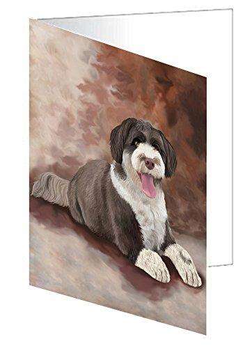 Portuguese Water Dog Handmade Artwork Assorted Pets Greeting Cards and Note Cards with Envelopes for All Occasions and Holiday Seasons