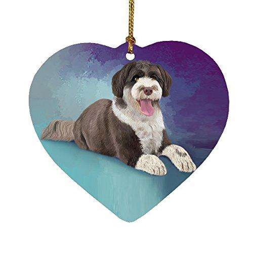 Portuguese Water Dog Heart Christmas Ornament HPOR48062