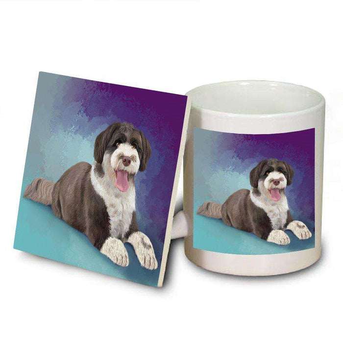 Portuguese Water Dog Mug and Coaster Set
