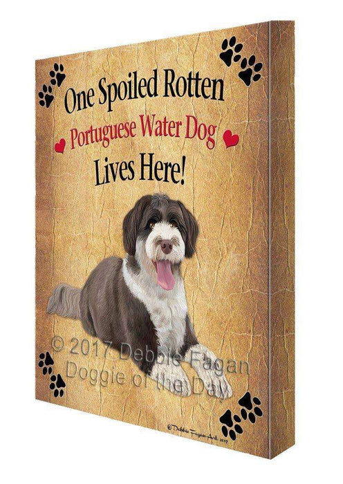 Portuguese Water Spoiled Rotten Dog Canvas Wall Art D557