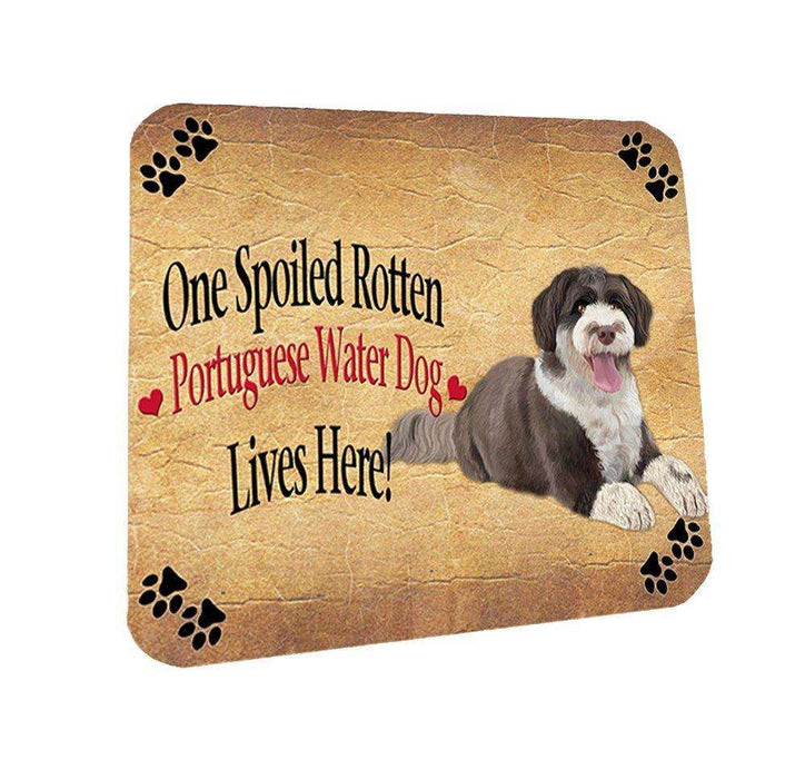 Portuguese Water Spoiled Rotten Dog Coasters Set of 4