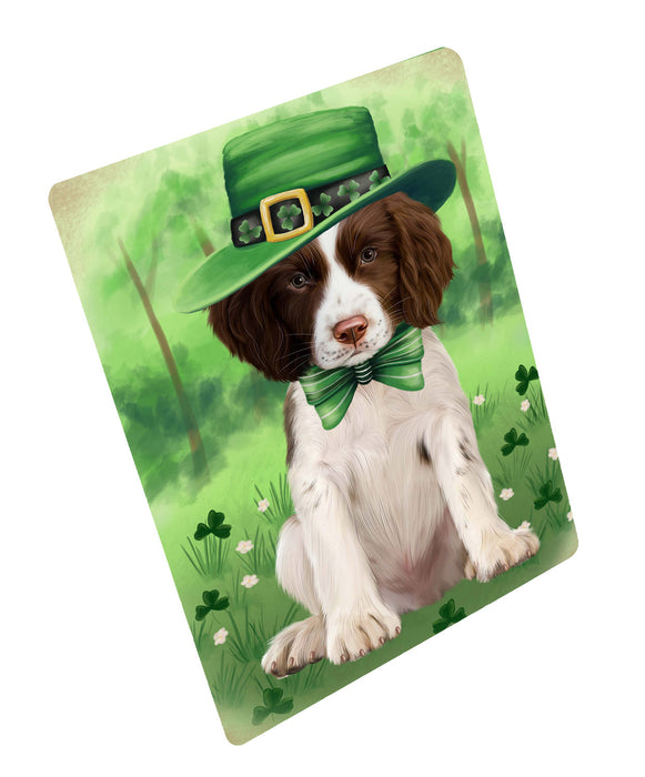 St. Patrick's Day Springer Spaniel Dog Cutting Board - For Kitchen - Scratch & Stain Resistant - Designed To Stay In Place - Easy To Clean By Hand - Perfect for Chopping Meats, Vegetables, CA84142