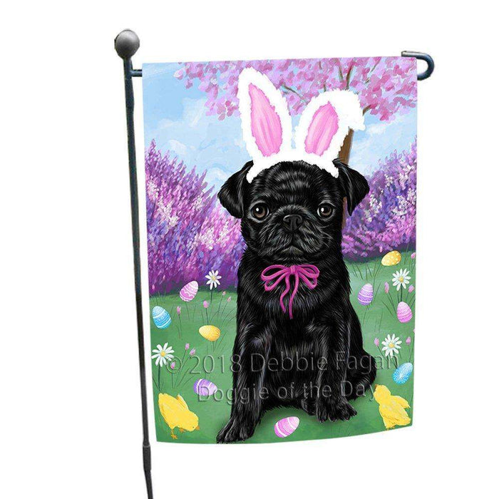 Pug Dog Easter Holiday Garden Flag GFLG49268