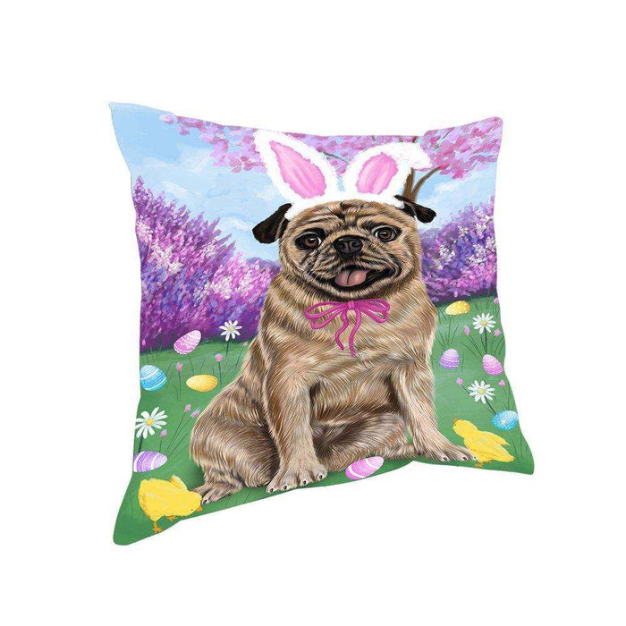 Pug Dog Easter Holiday Pillow PIL53280