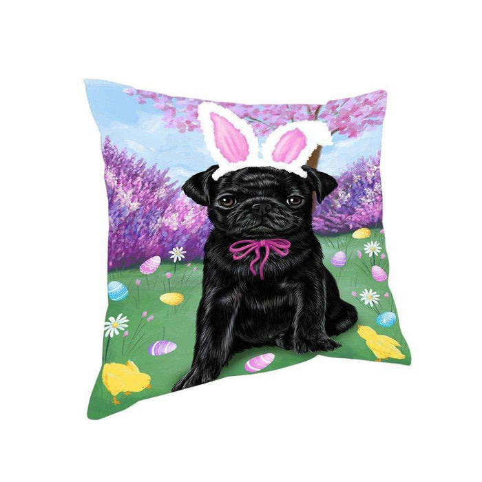 Pug Dog Easter Holiday Pillow PIL53292