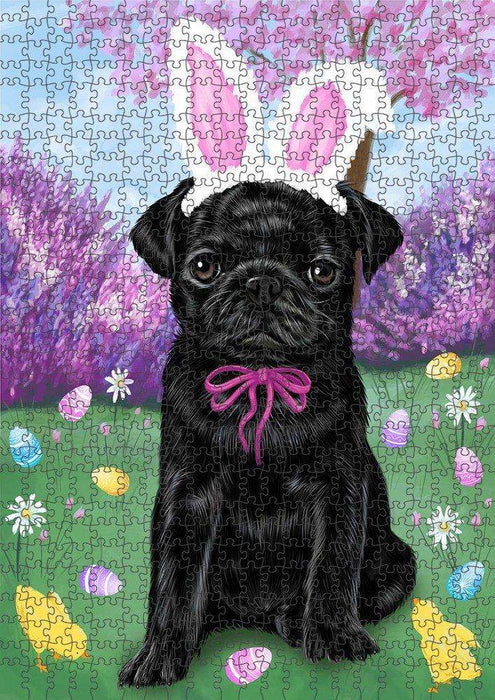 Pug Dog Easter Holiday Puzzle with Photo Tin PUZL51621