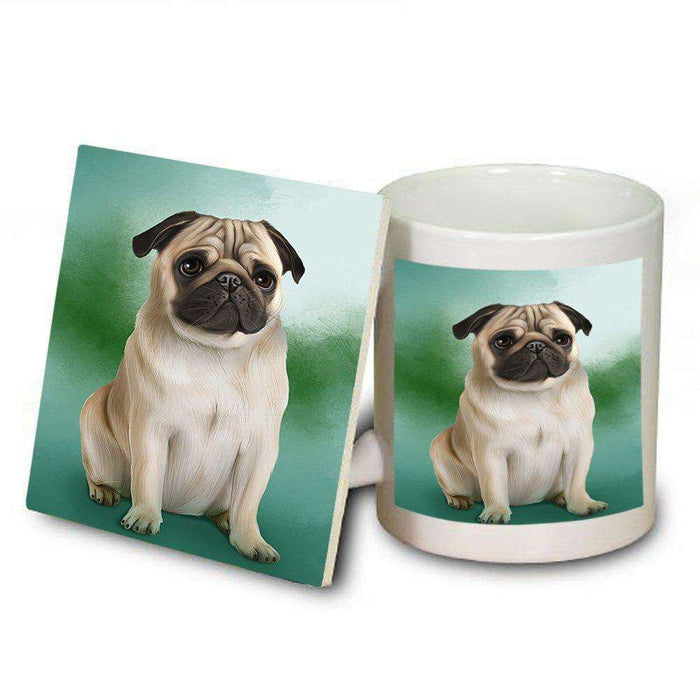 Pug Dog Mug and Coaster Set MUC48341