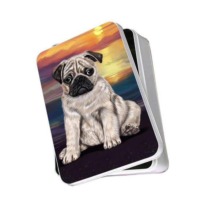 Pug Dog Photo Storage Tin
